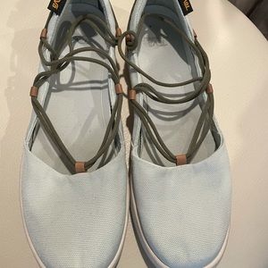 Teva canvas Mary Jane-like new worn a couple times.  Super comfortable